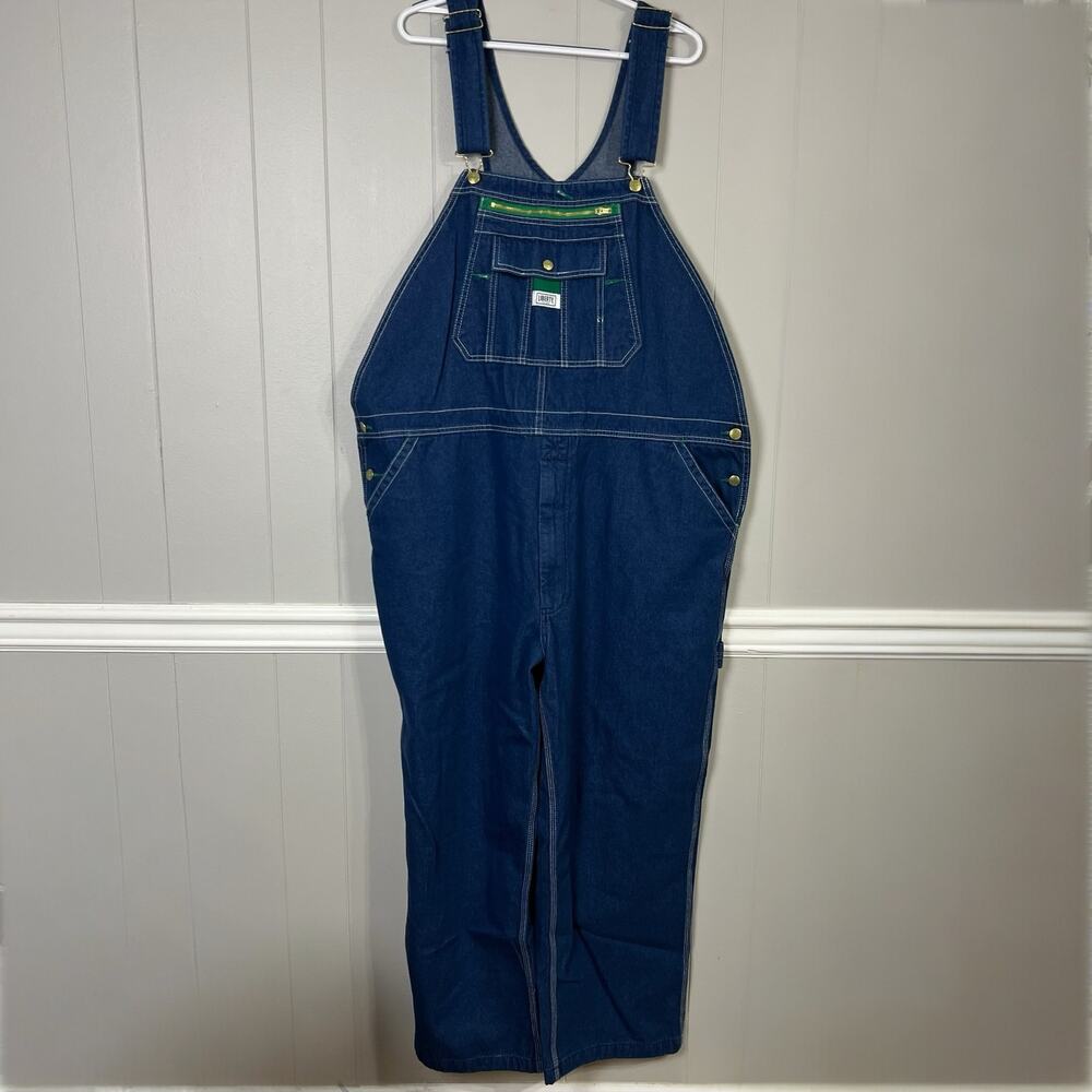 Liberty Men’s Denim Bib Overalls 46x28 Blue Carpenter Workwear NWT